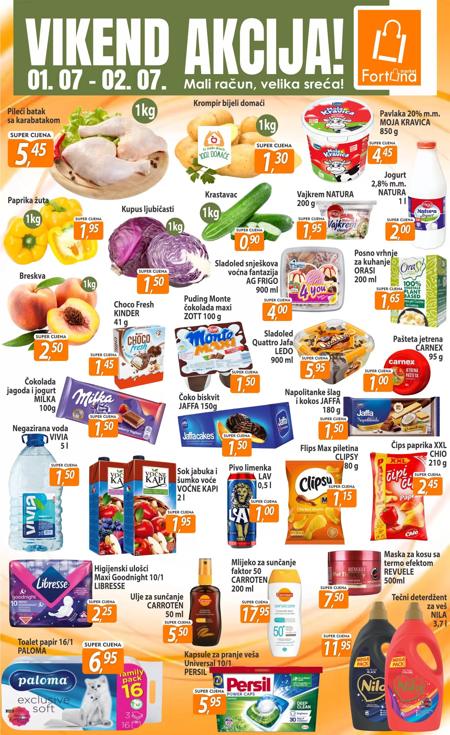Fortuna vikend akcija 1-2.7.2023.