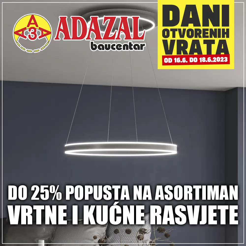 Adazal ⇢Dani otvorenih vrata ⇢SNIŽENJE do 50%