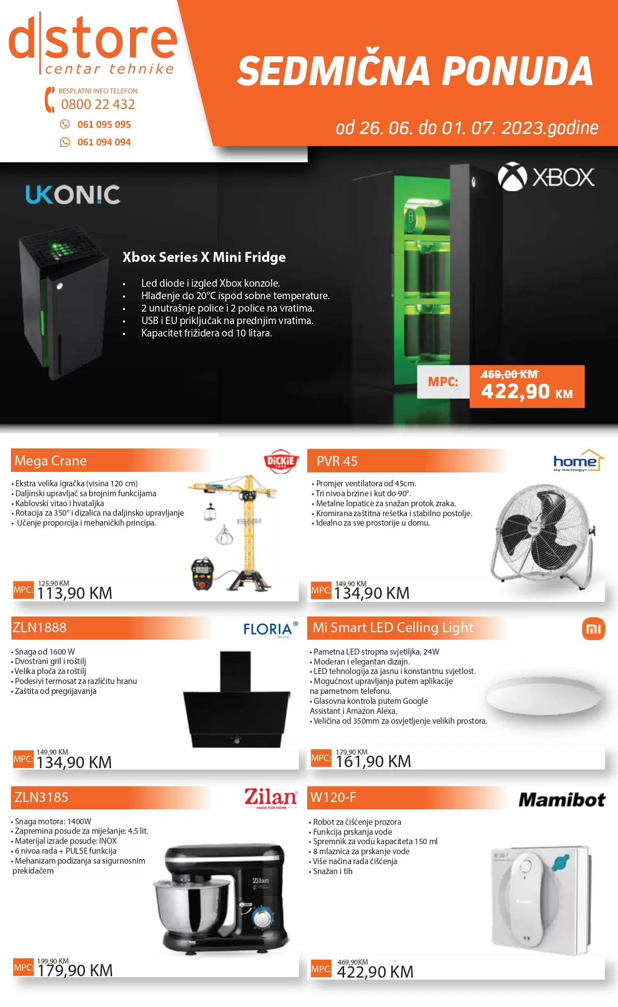 Dstore CENTAR TEHNIKE sedmična ponuda 26.6-1.7.2023.