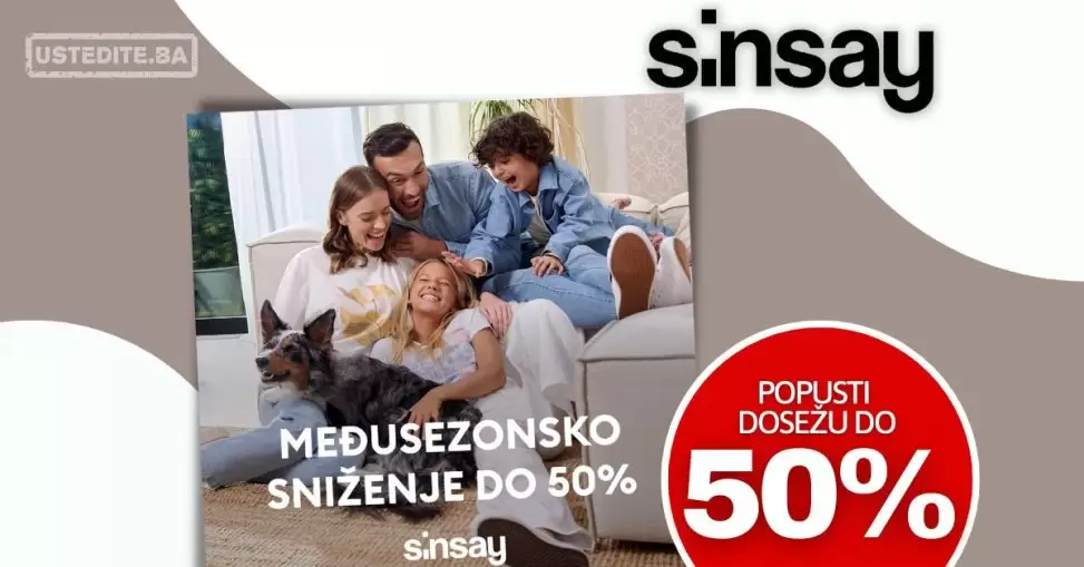 Međusensko sniženje u Sinsay!