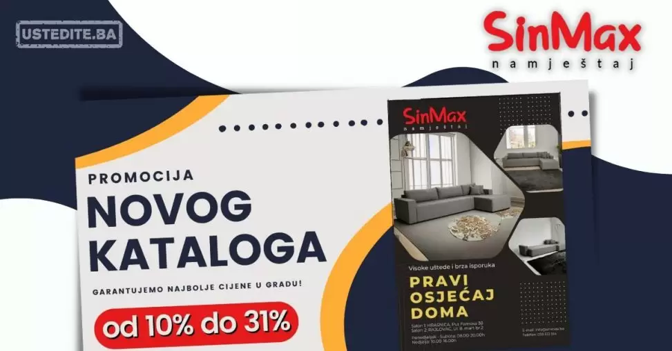 SinMax namještaj SUPER SNIŽENJE