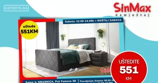 Sinmax namještaj ŠOKANTNO NISKE CIJENE