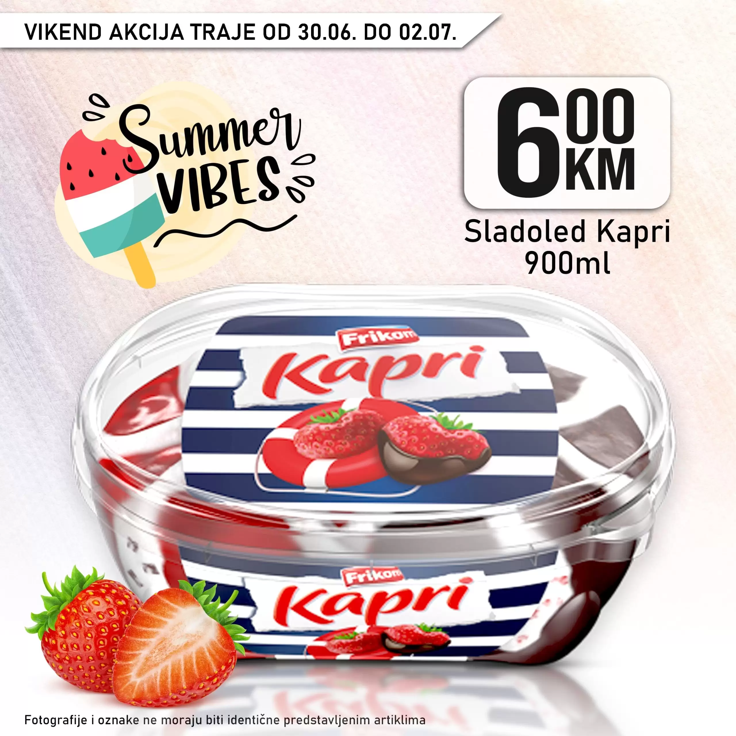 Kort vikend akcija 30.6-2.7.2023.  