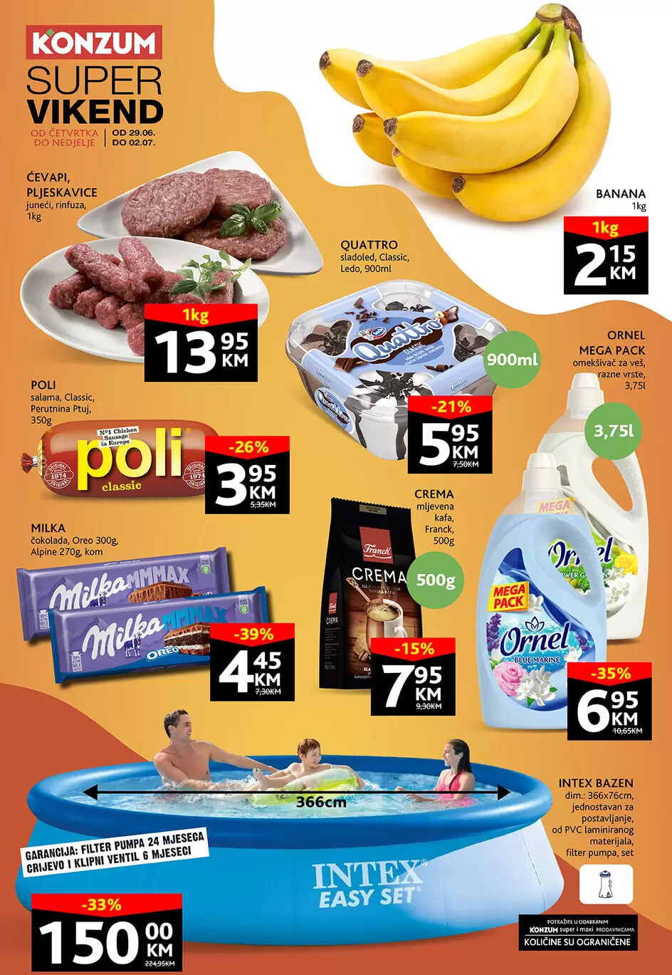 Konzum vikend akcija 29.6-2.7.2023.