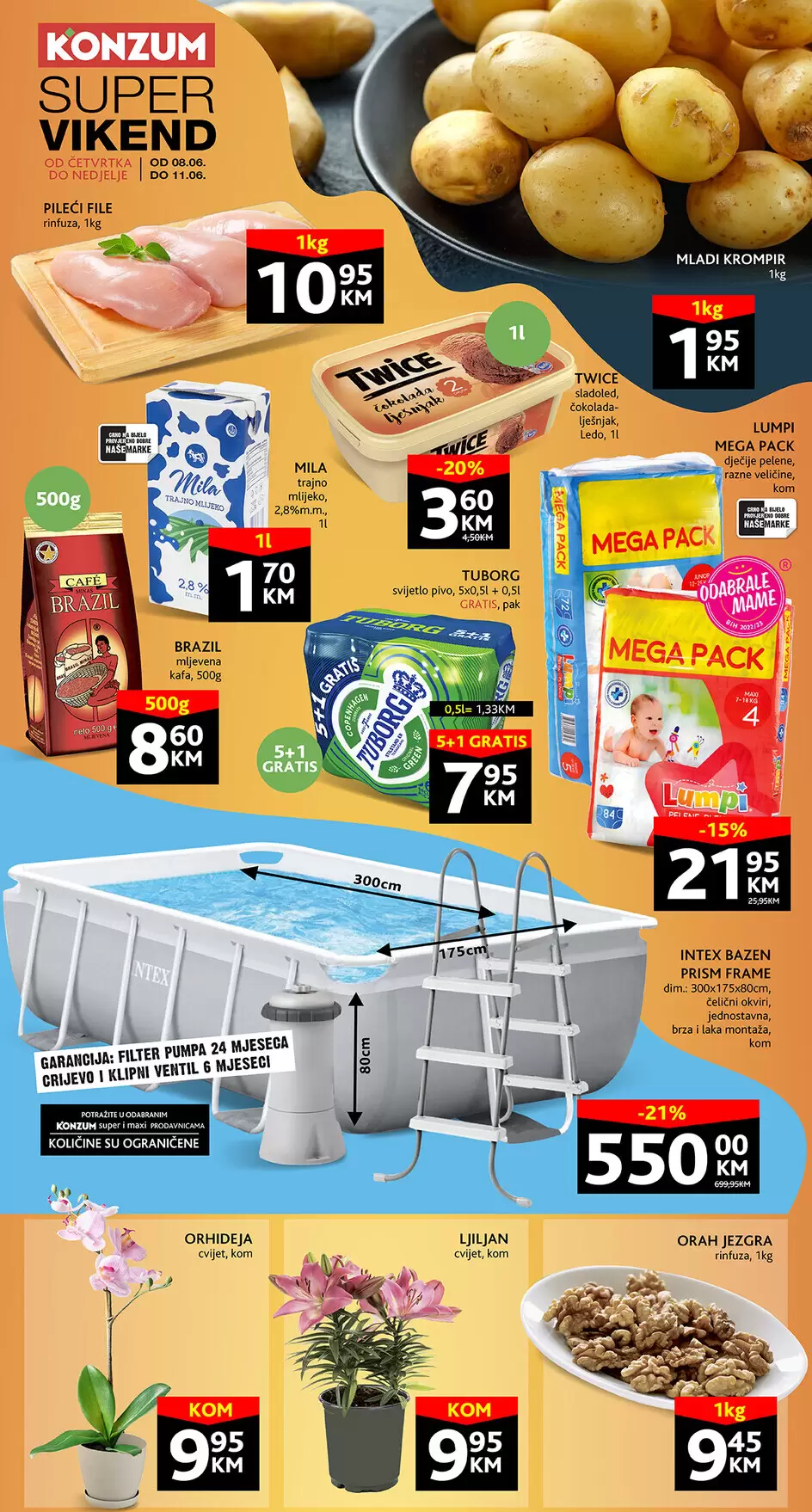 Konzum vikend akcija 8-11.6.2023.