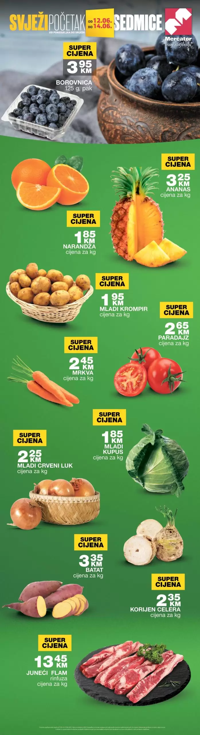 Mercator akcija SVJEŽA PONUDA 12-14.6.2023.