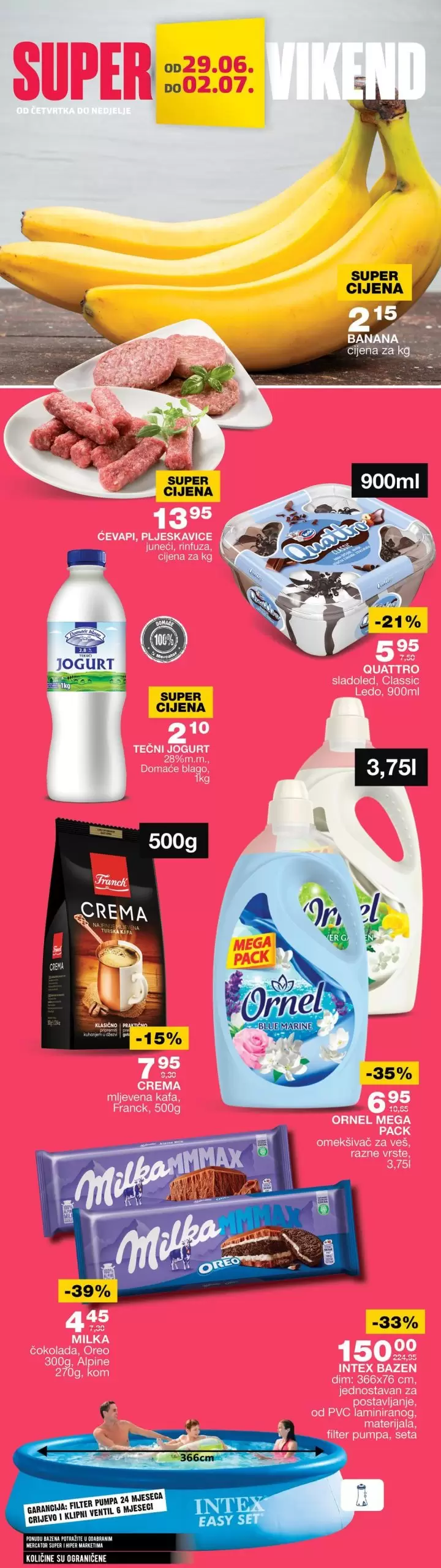 Mercator vikend akcija 29.6-2.7.2023.