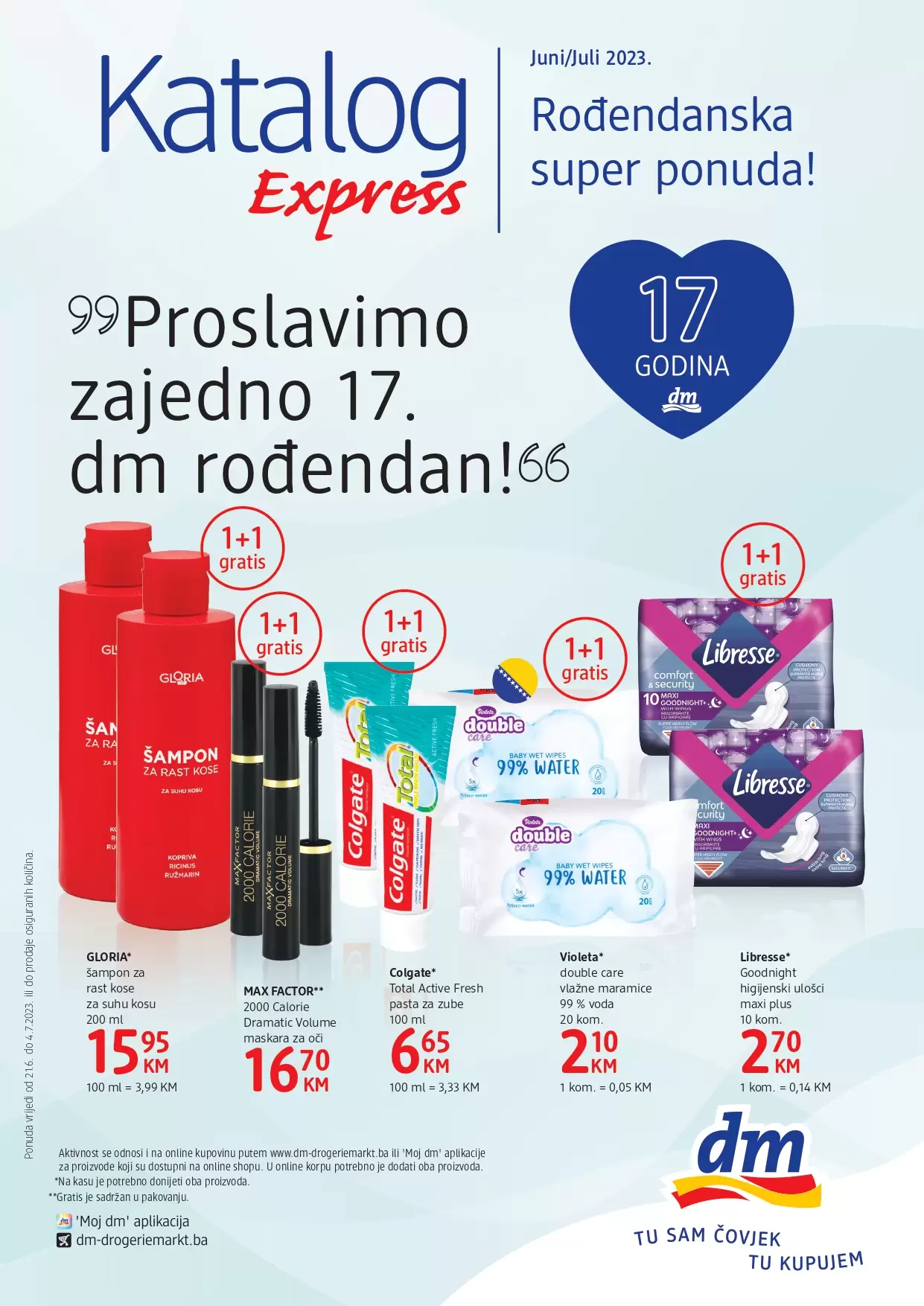 dm Katalog 1+1 GRATIS 21.6-4.7.2023.