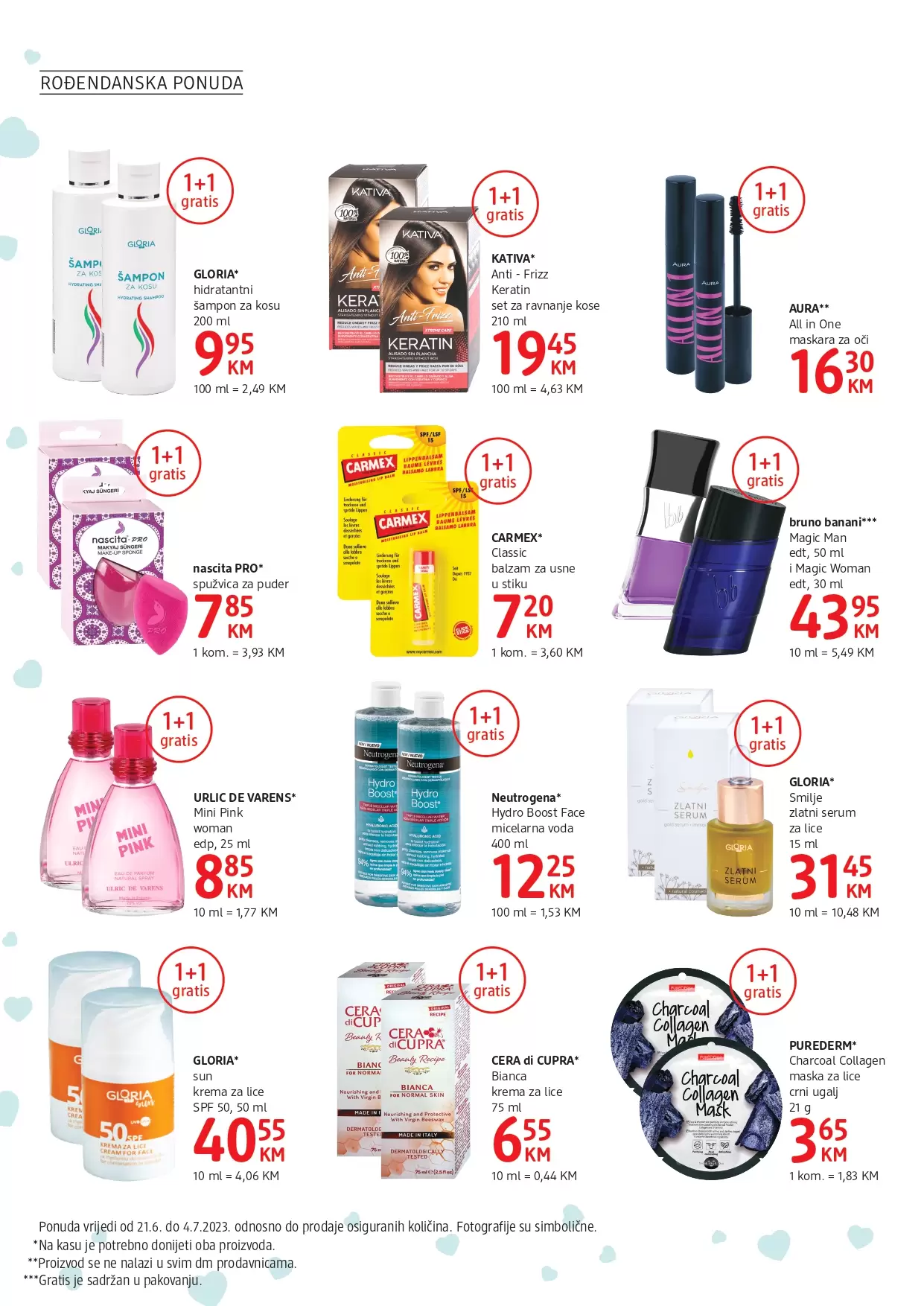 dm Katalog 1+1 GRATIS 21.6-4.7.2023.