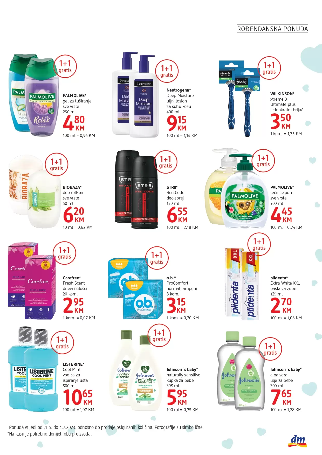 dm Katalog 1+1 GRATIS 21.6-4.7.2023.