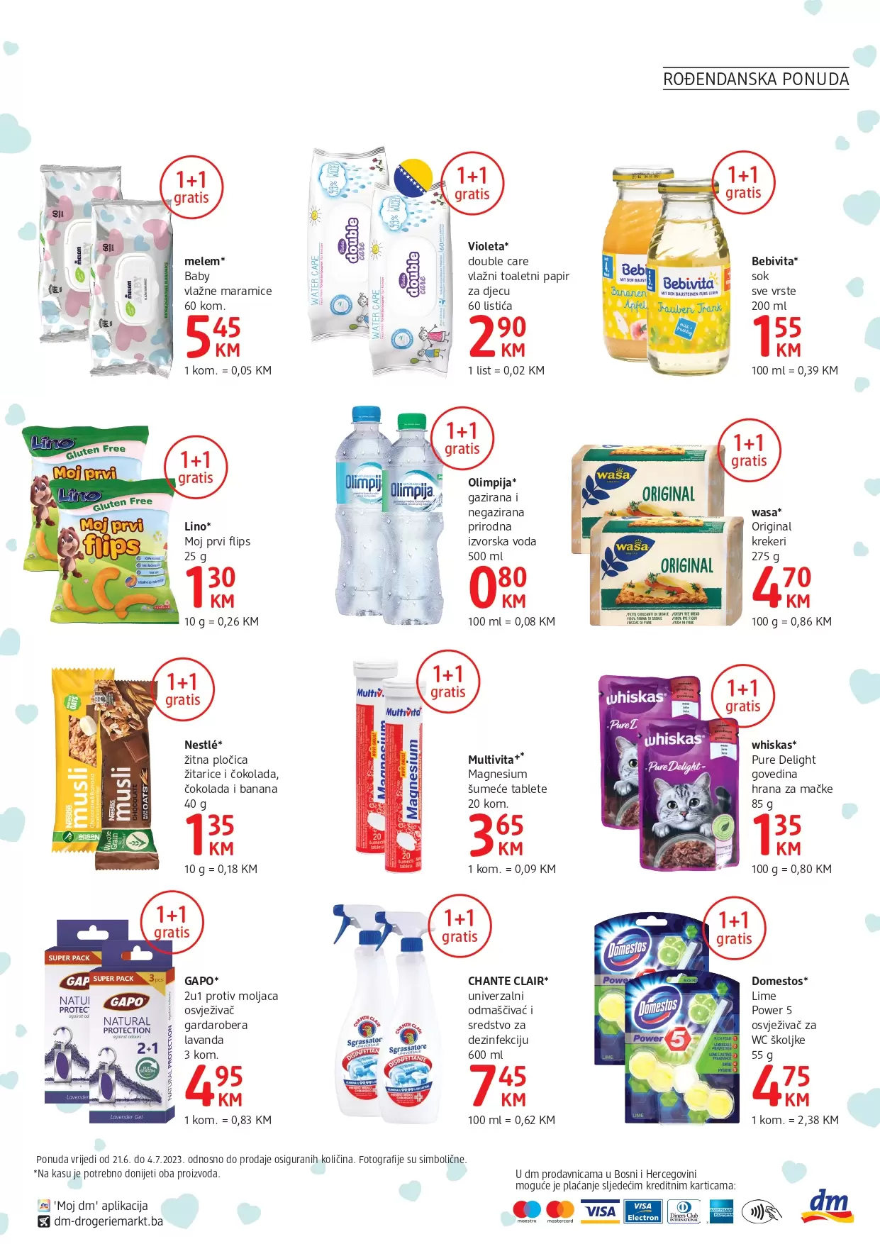 dm Katalog 1+1 GRATIS 21.6-4.7.2023.