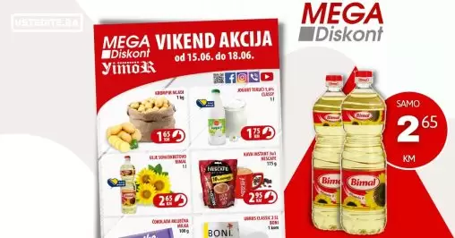 Mega Diskont vikend akcija 15-18.6.2023.