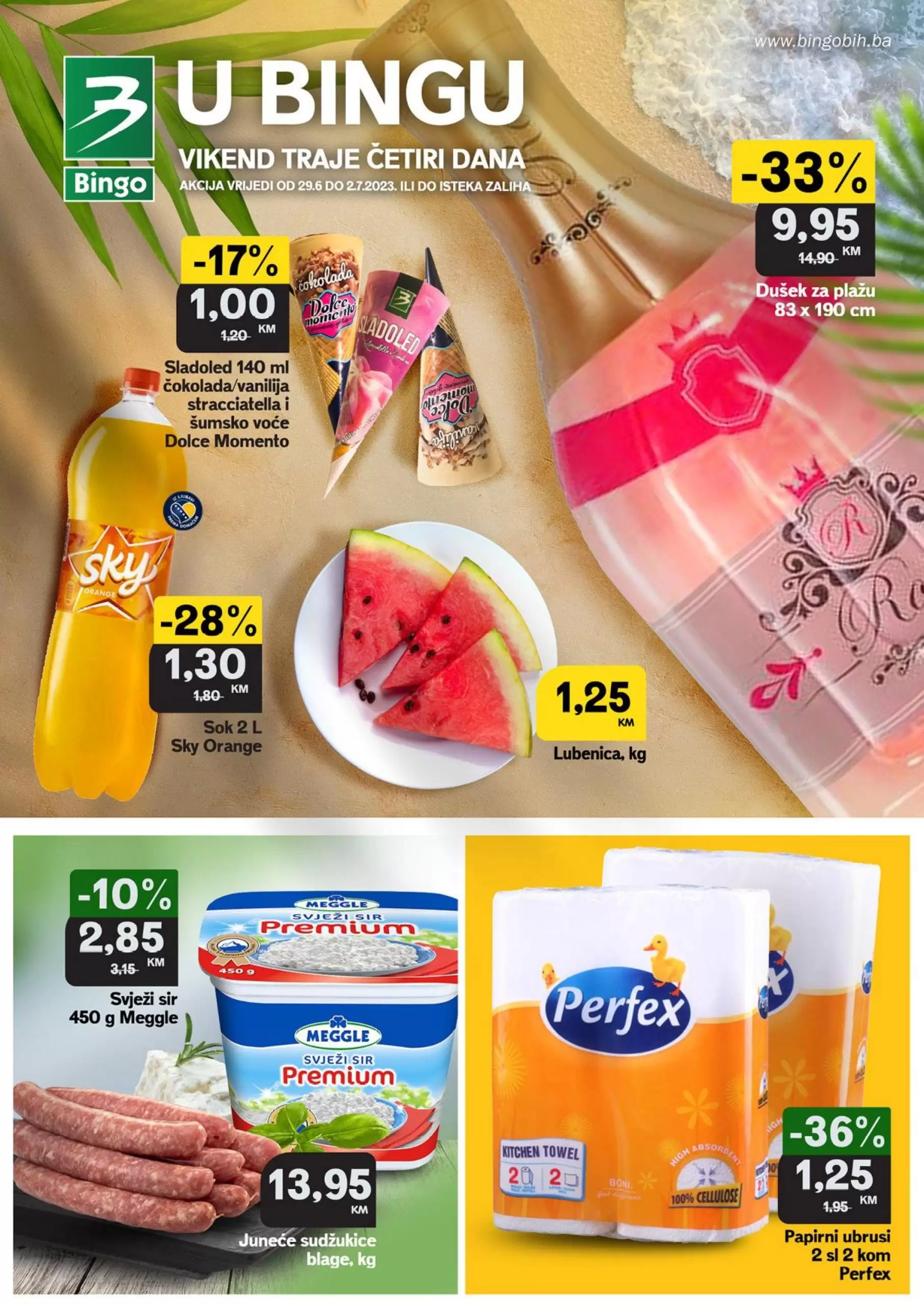 Bingo vikend akcija 29.6-2.7.2023.