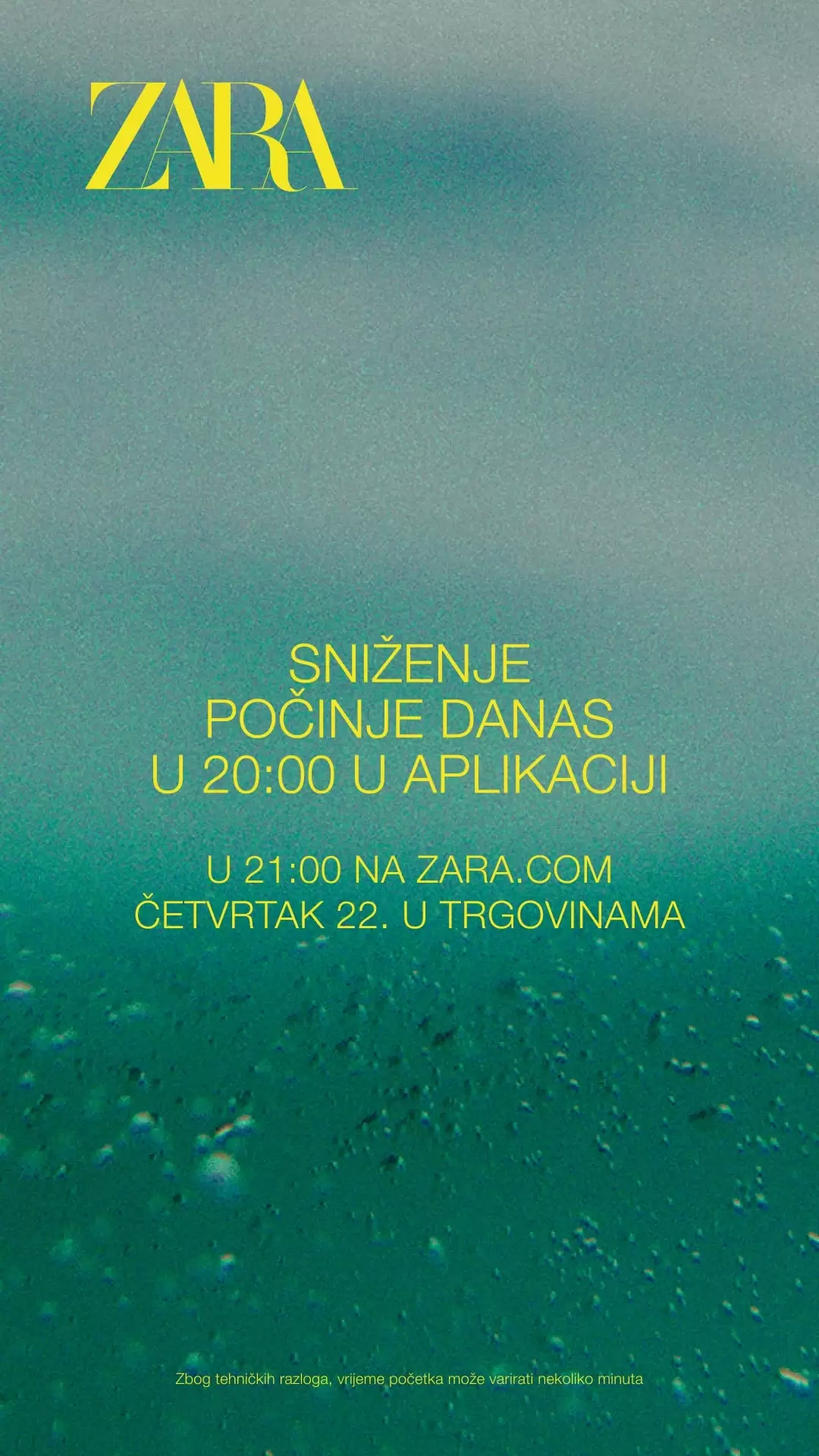 Počinje sniženje u ZARA prodavnicama!