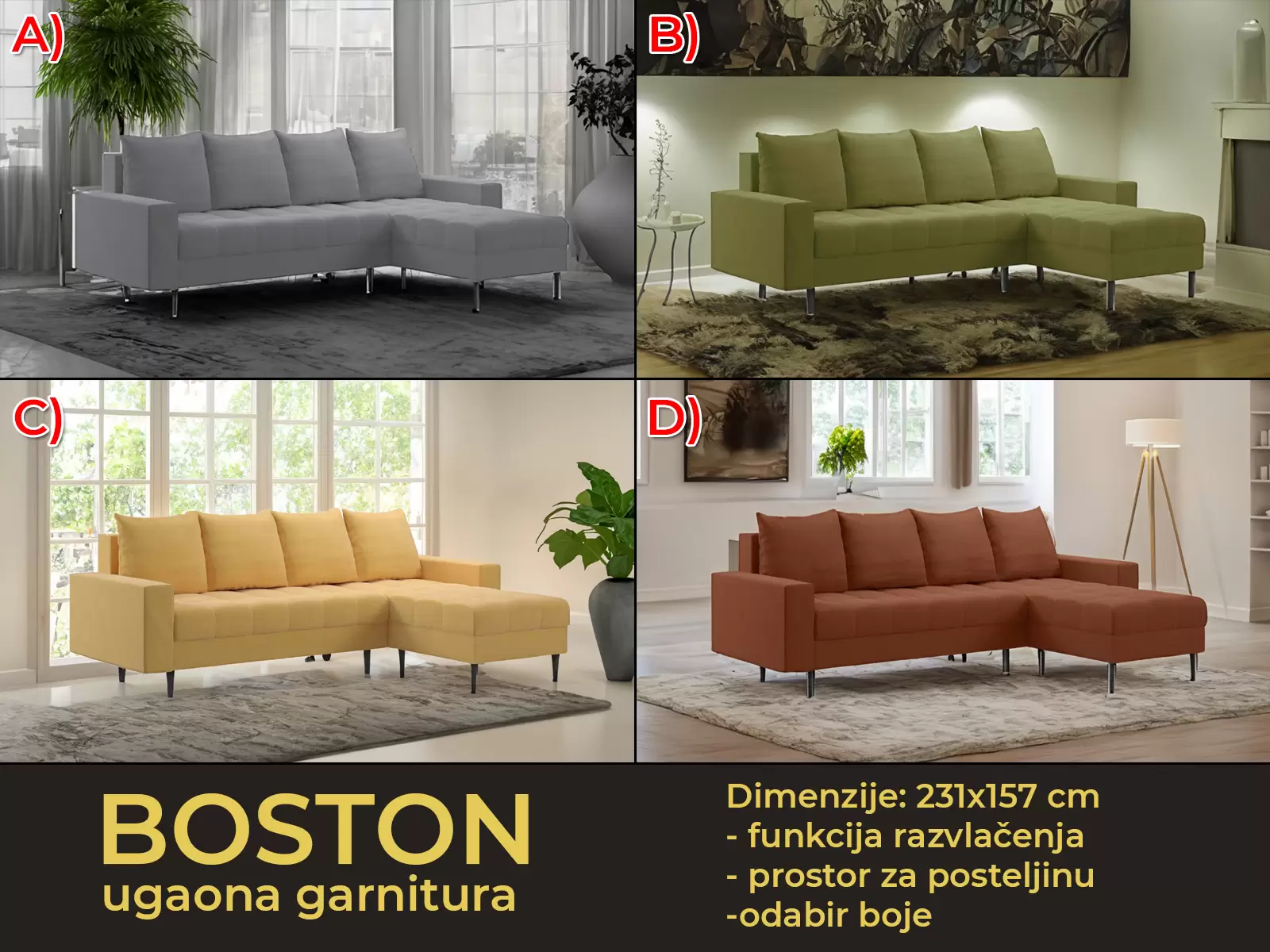 Sinmax EKSKLUZIVNO Boston model samo 699 KM