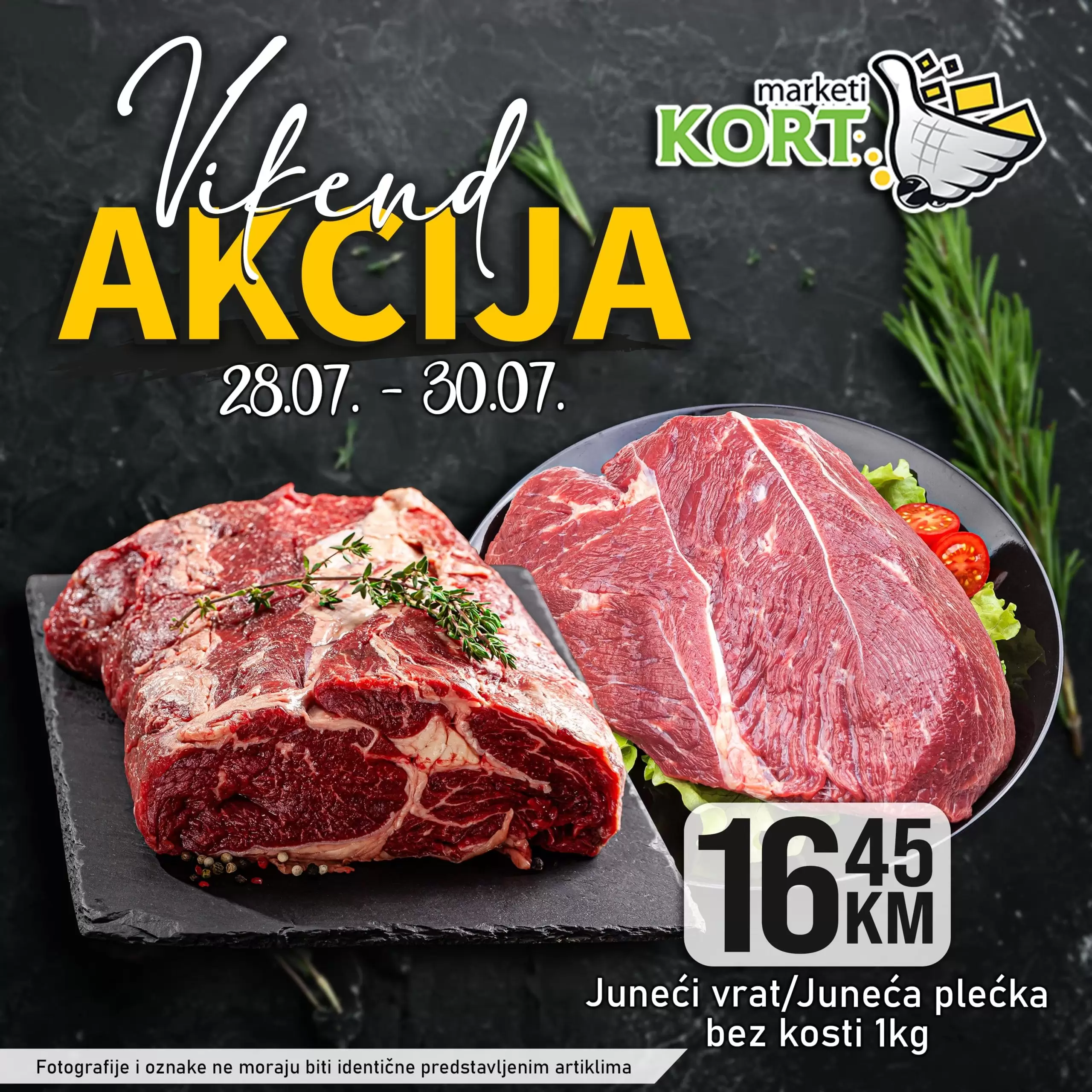 Kort vikend akcija 28-30.7.2023. 