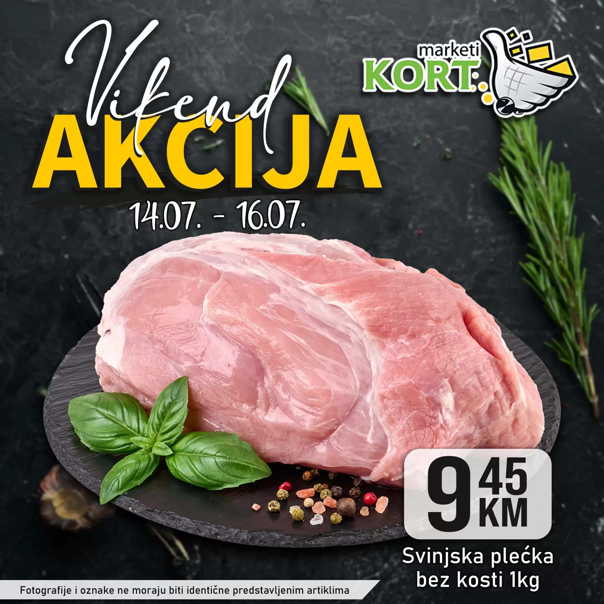 Kort vikend akcija 14-16.7.2023.