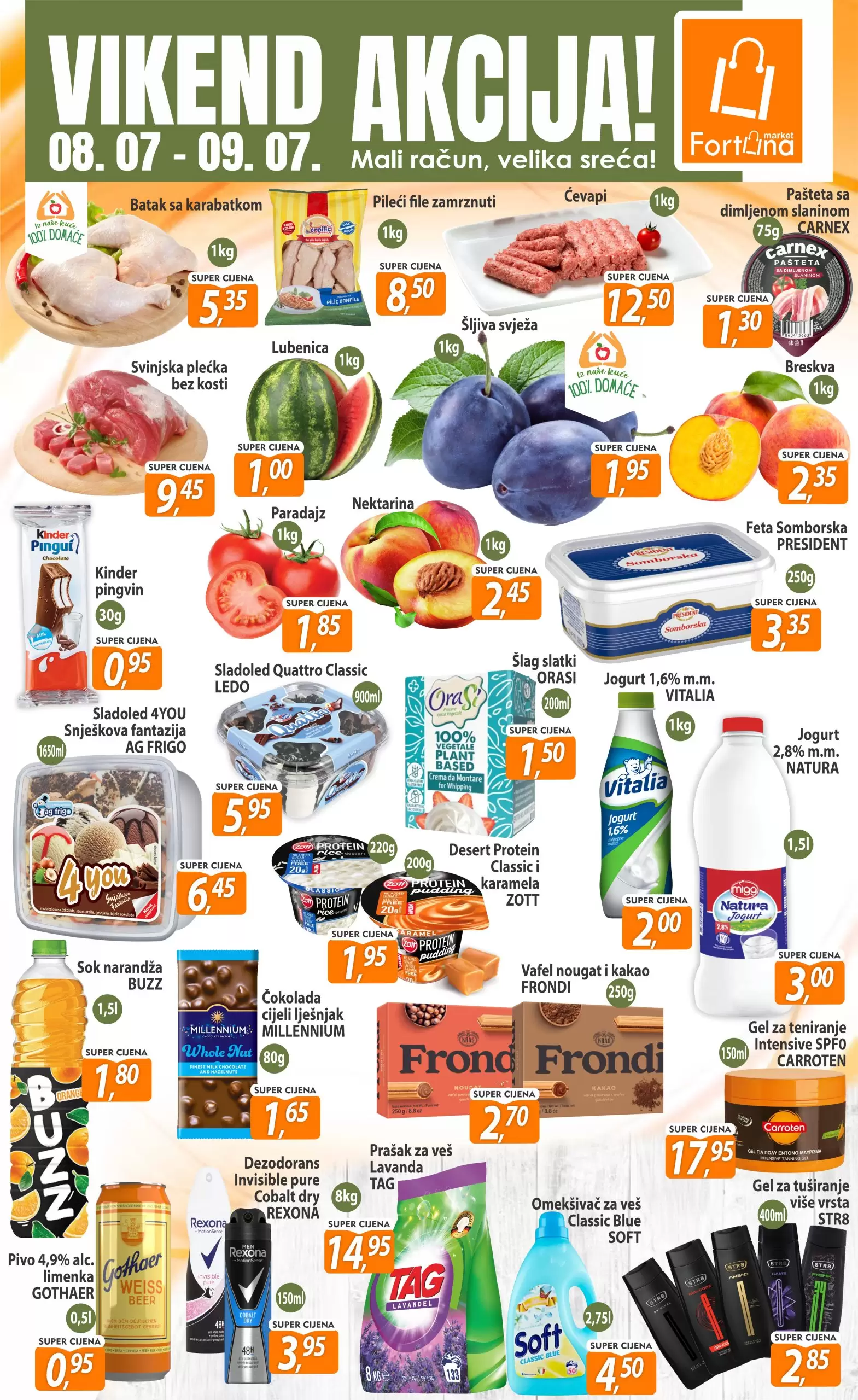 Fortuna vikend akcija 8-9.7.2023. 