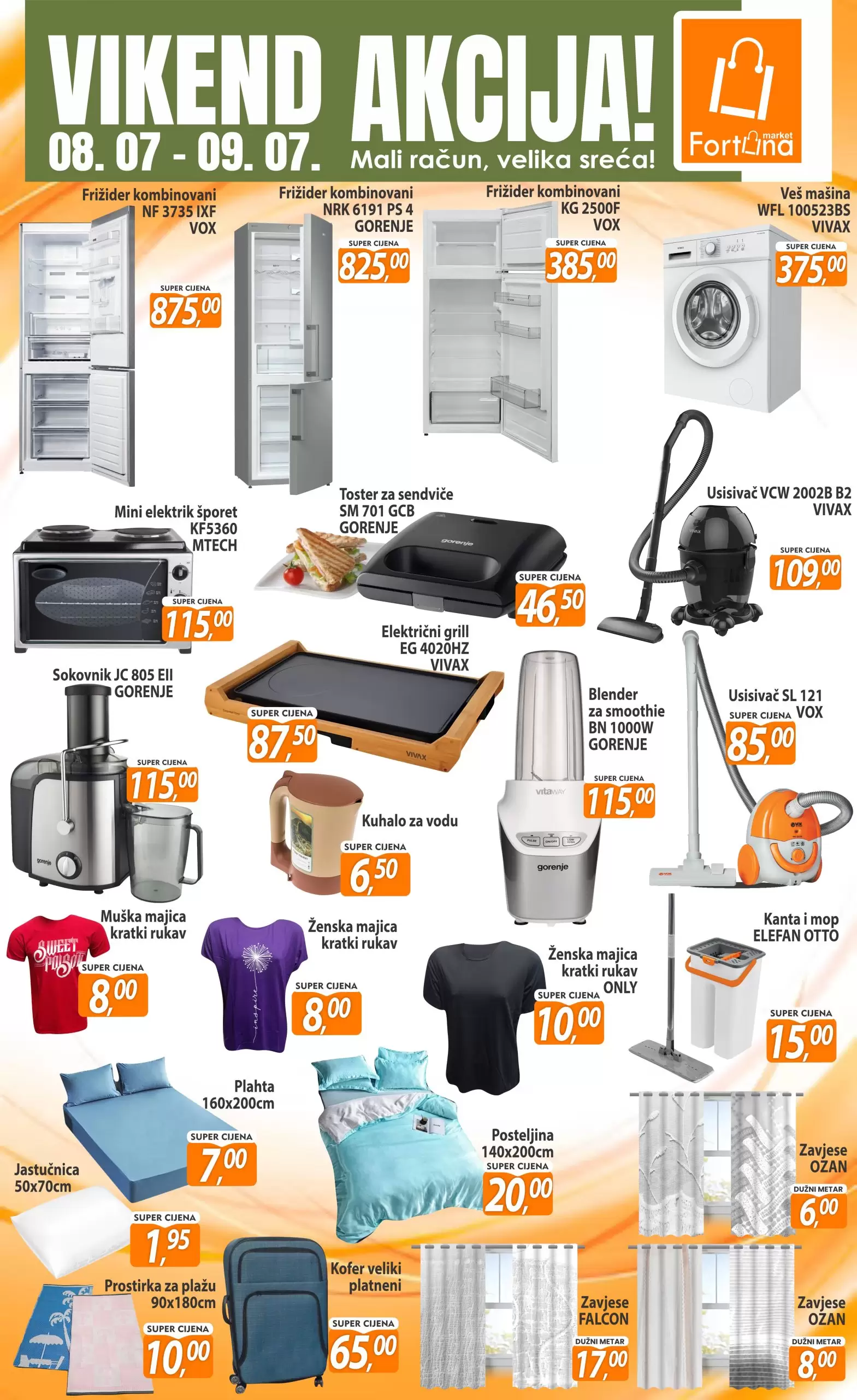 Fortuna vikend akcija 8-9.7.2023. 