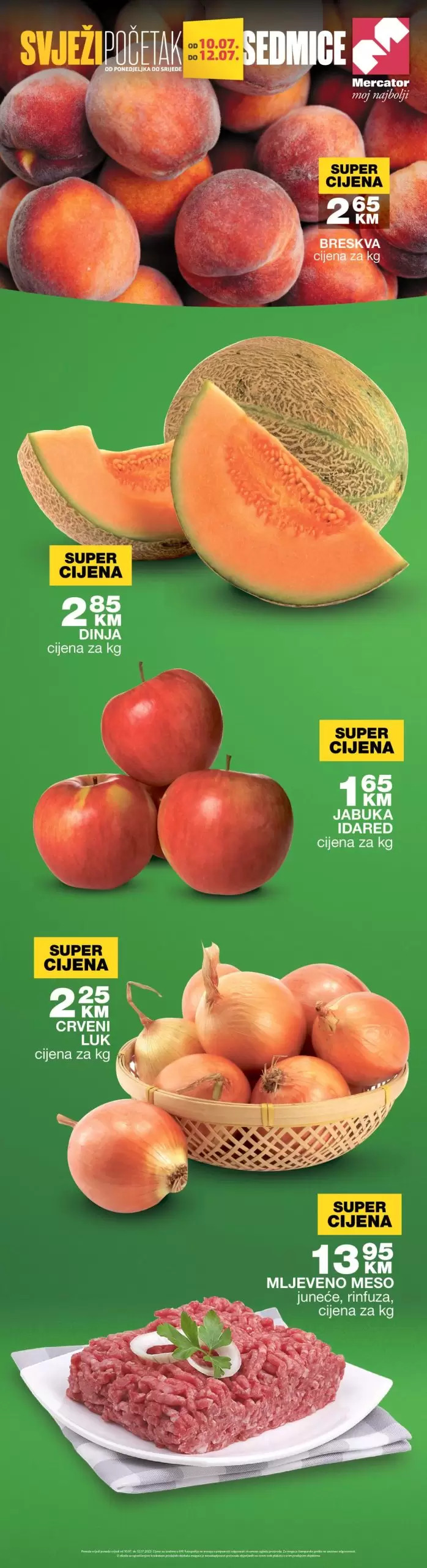 Mercator akcija SVJEŽA PONUDA 10-12.7.2023.