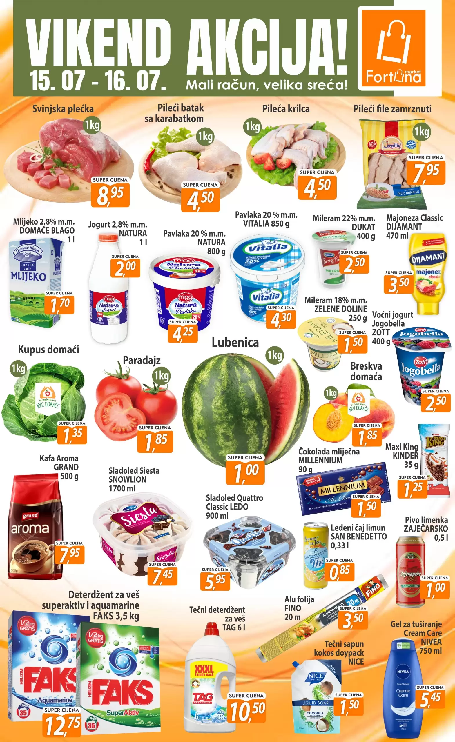 Fortuna vikend akcija 15-16.7.2023.