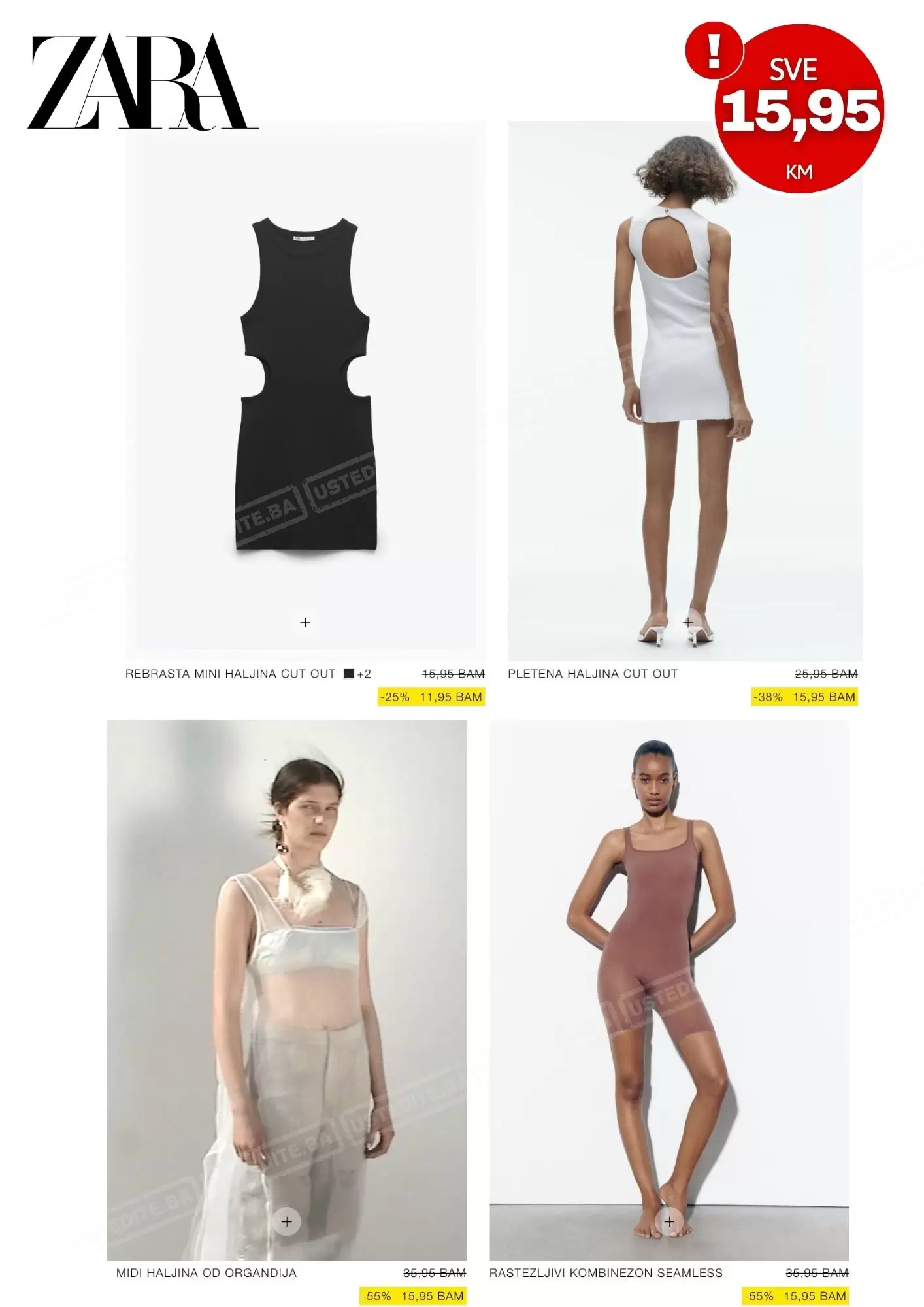 Zara SNIŽENE - SVE 15,95 KM