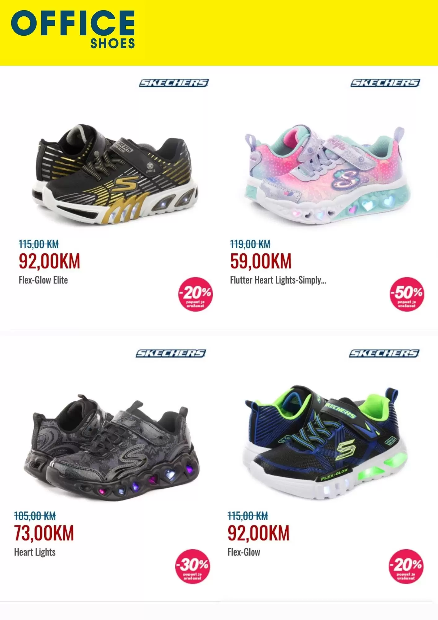 Skechers SVJETLEĆE PATIKE ⇢ SNIŽENJE do 50%