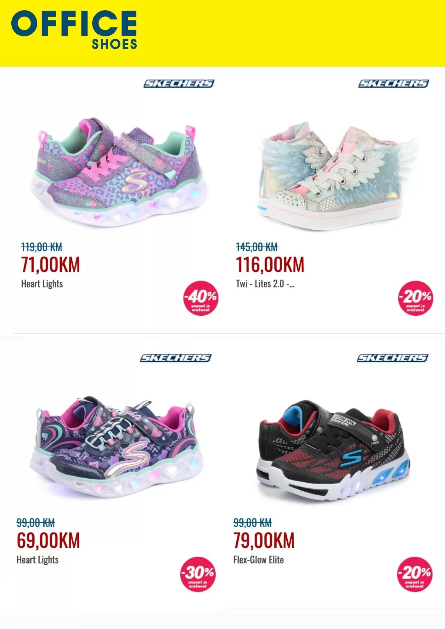 Skechers SVJETLEĆE PATIKE ⇢ SNIŽENJE do 50%