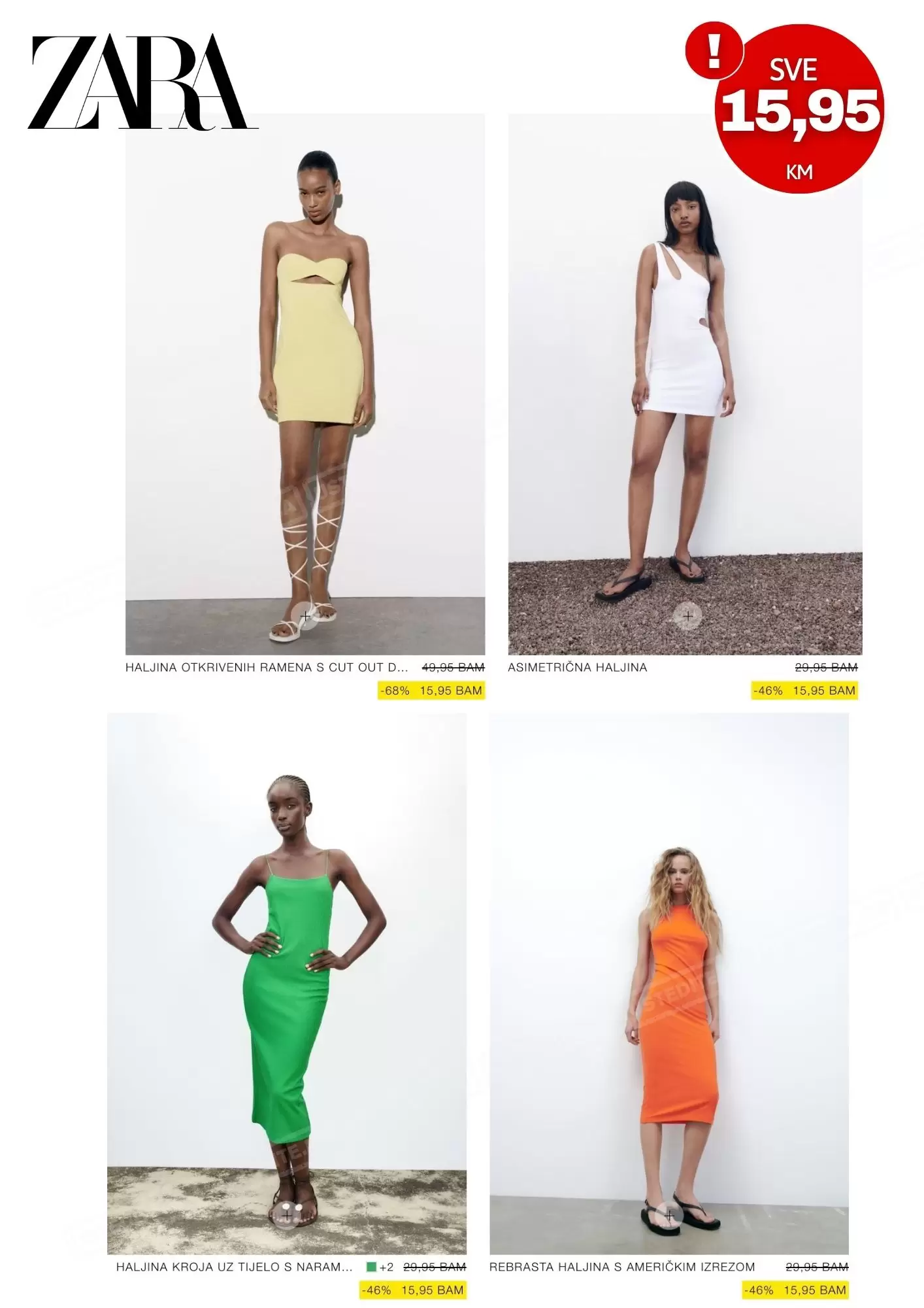 Zara SNIŽENE - SVE 15,95 KM