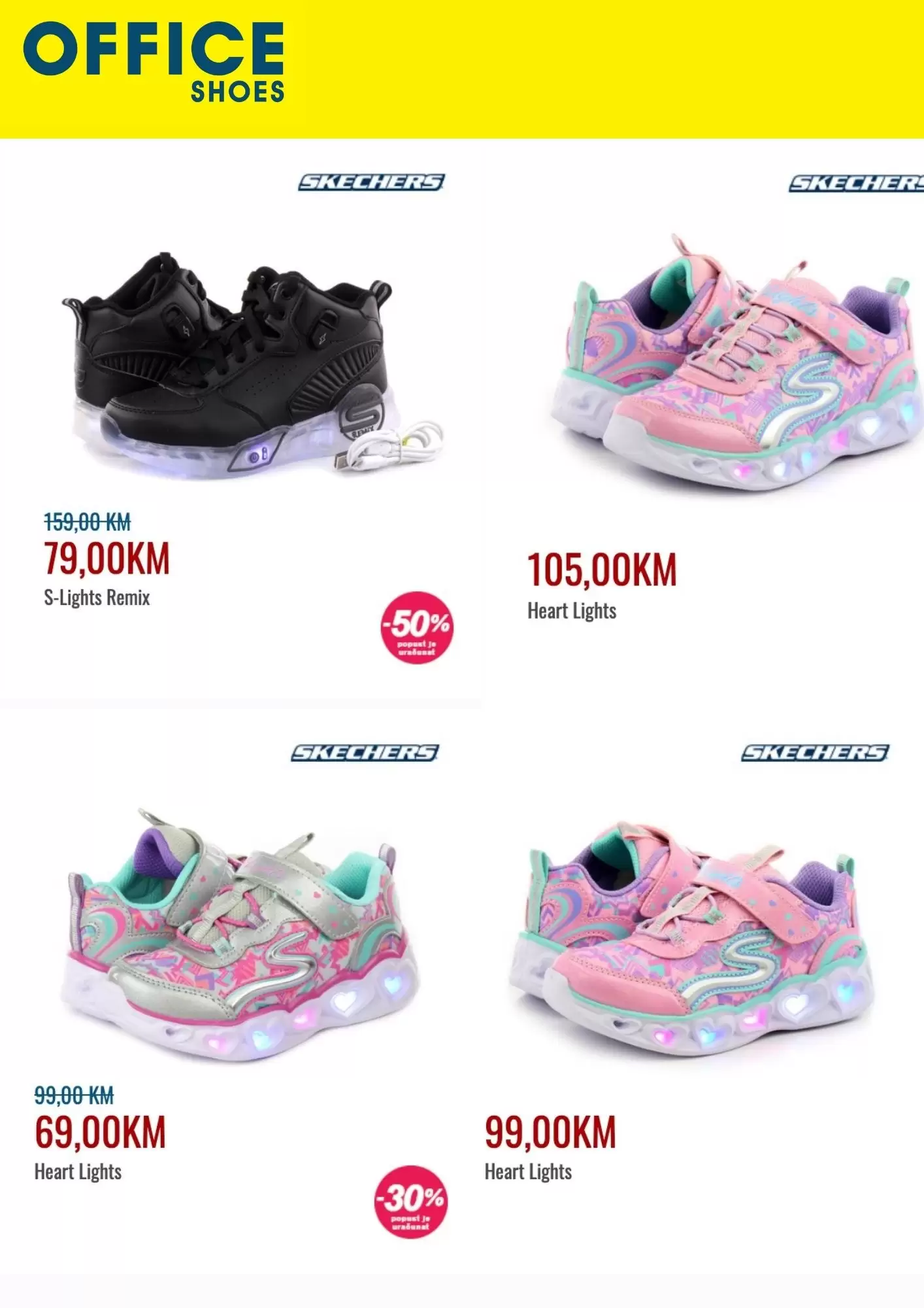 Skechers SVJETLEĆE PATIKE ⇢ SNIŽENJE do 50%