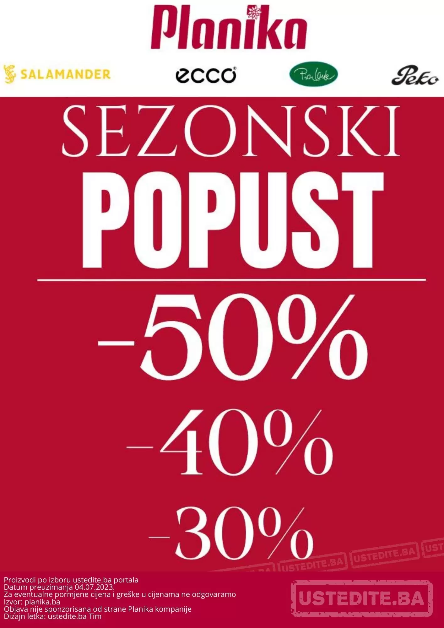 Planika SEZONSKI POPUST do 50%