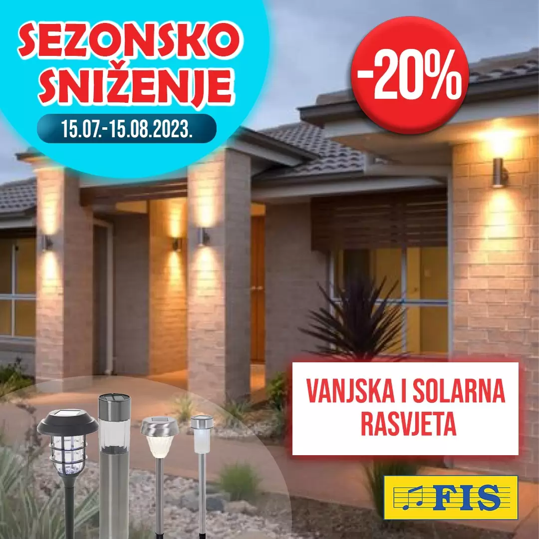 Fis SEZONSKO SNIŽENJE - akcija do 15.8.2023.