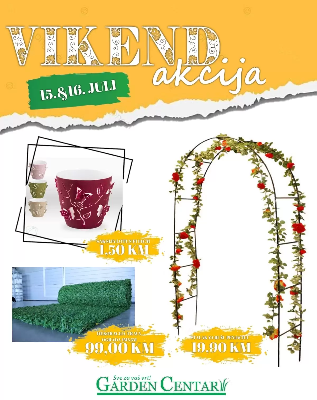Garden Centar vikend akcija 15-16.7.2023.