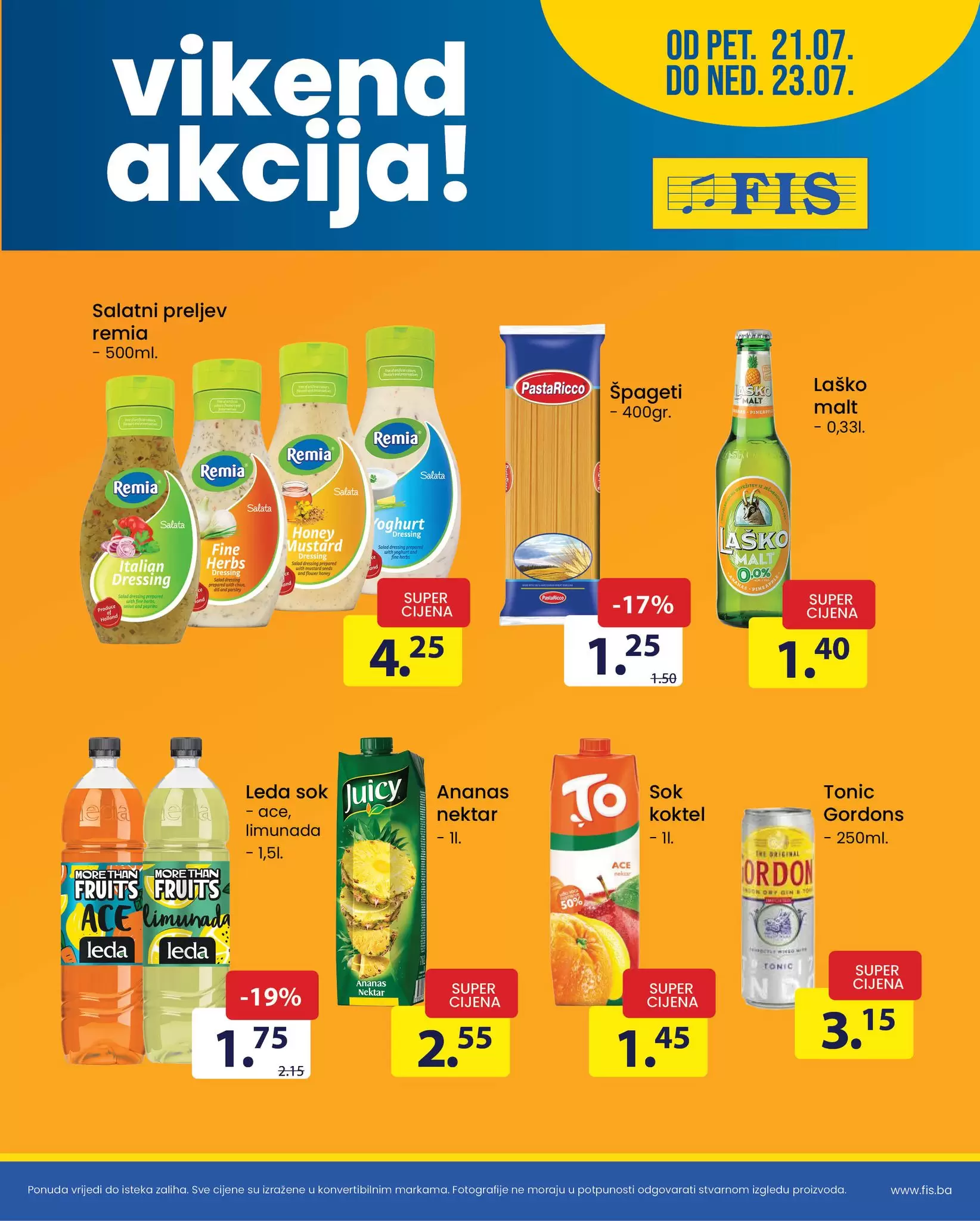 Fis vikend akcija 21-23.7.2023.