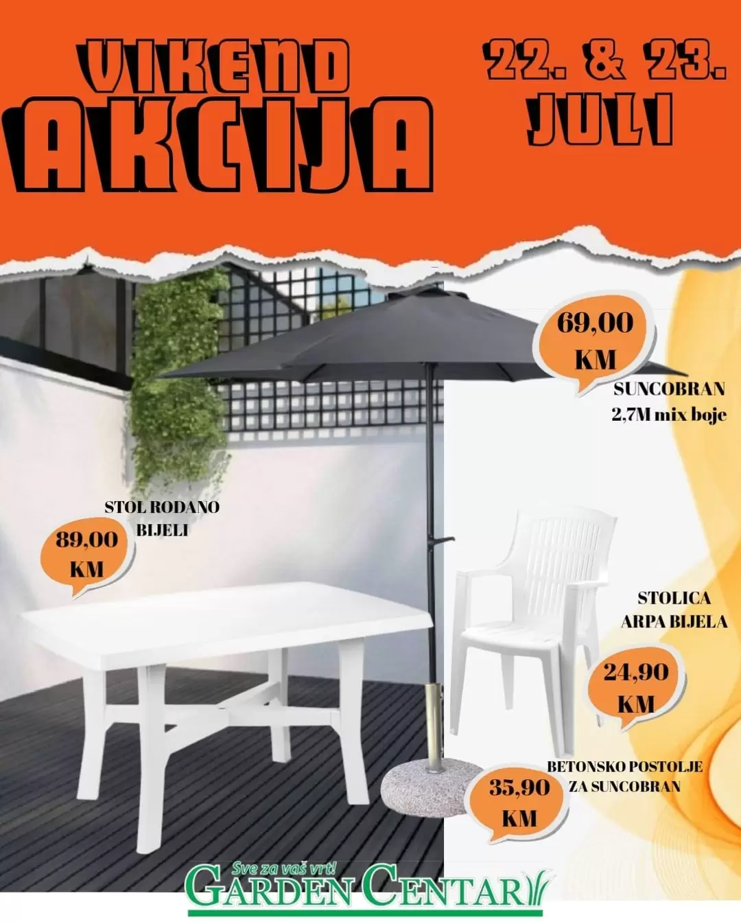 Garden Centar vikend akcija 22-23.7.2023.