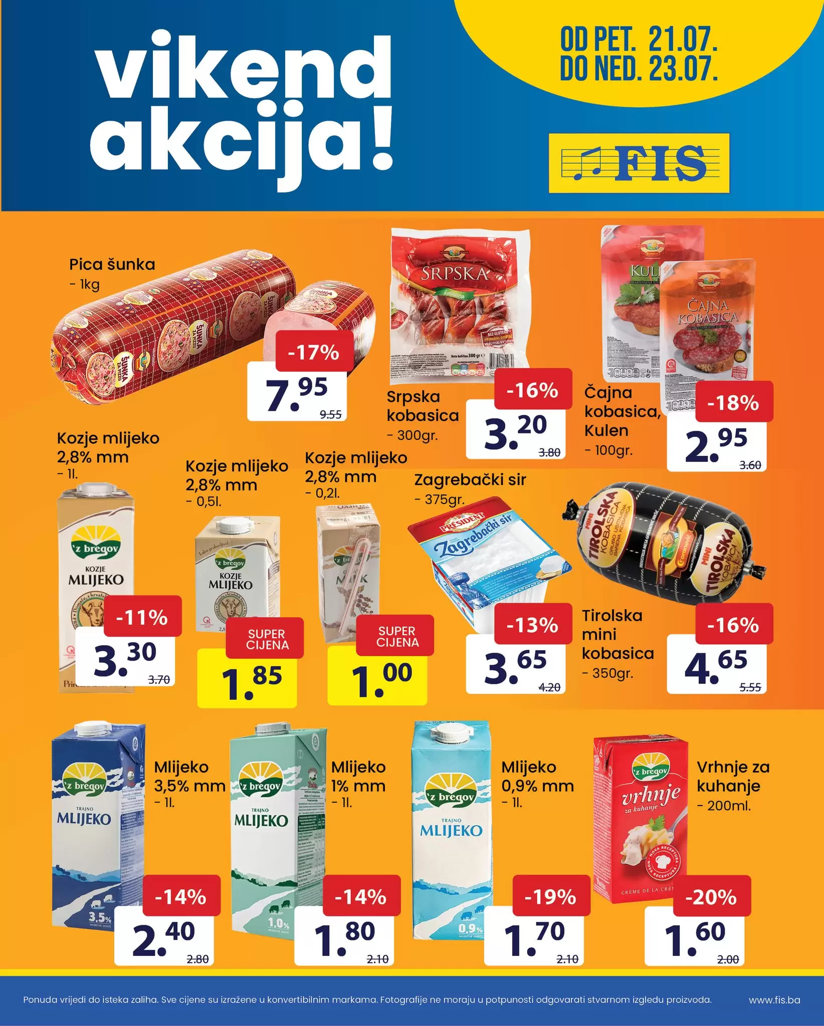 Fis vikend akcija 21-23.7.2023.