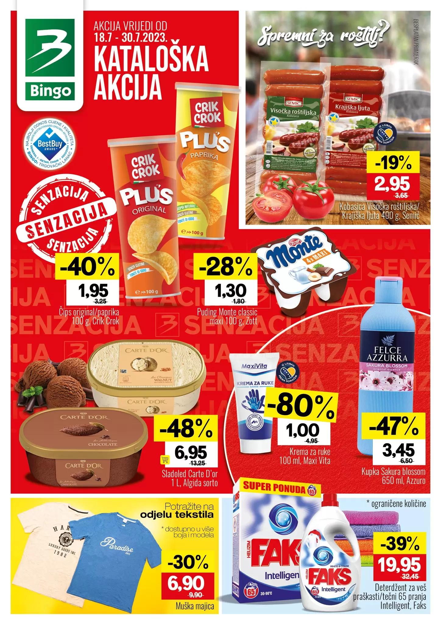 Bingo katalog SENZACIJA 18-30.7.2023.