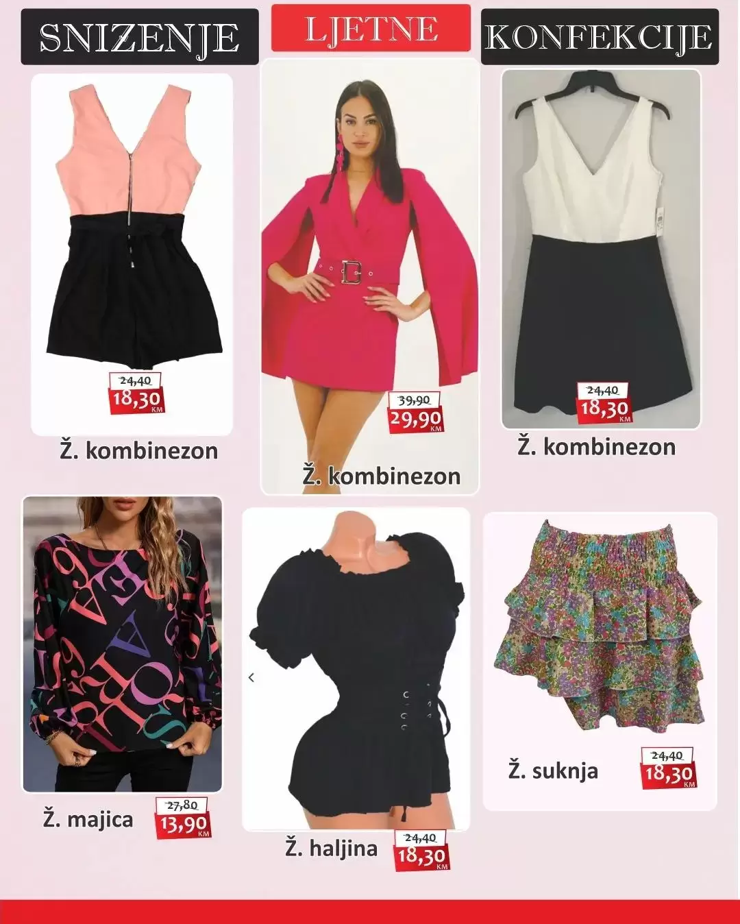 Izbor trgovine SNIŽENJE LJETNE KONFEKCIJE