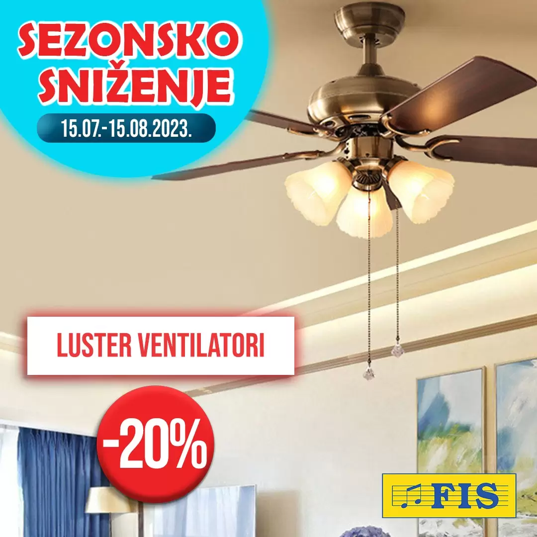 Fis SEZONSKO SNIŽENJE - akcija do 15.8.2023.