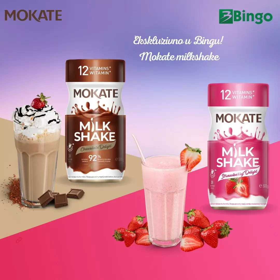 Mokate milkshake! Pronađite ekskluzivno u Bingu!