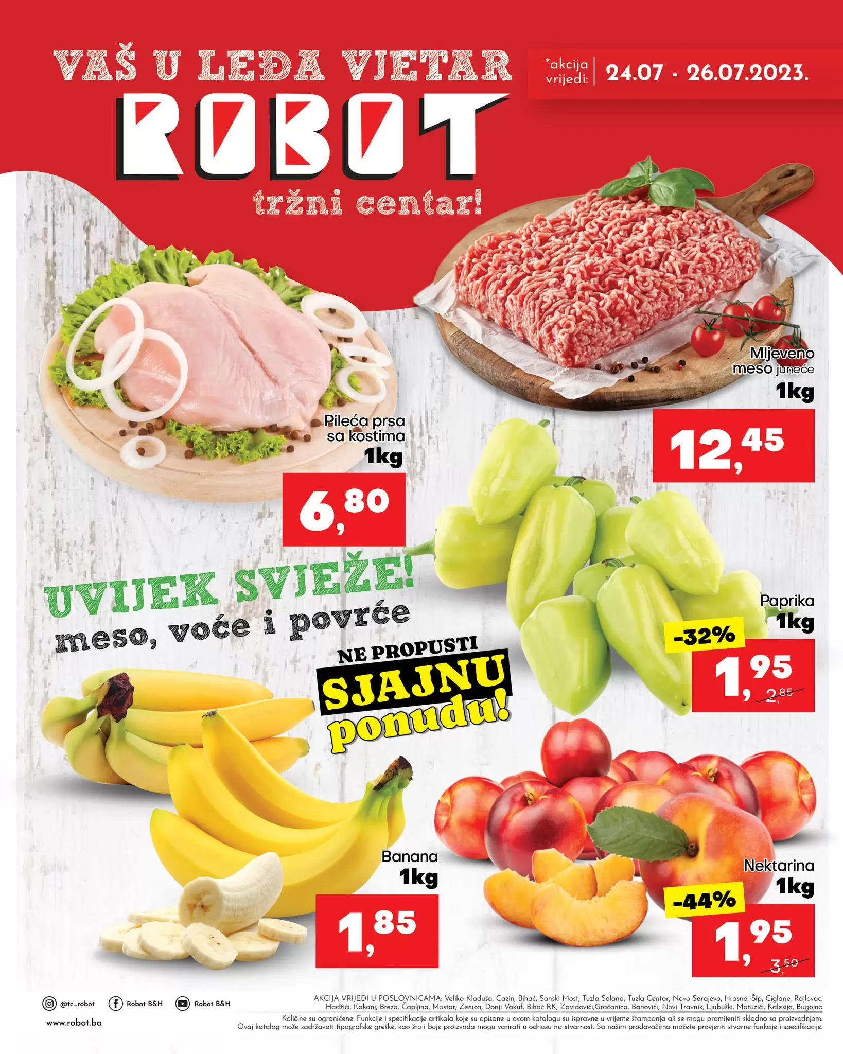 Robot AKCIJA za početak sedmice 24-26.7.2023.