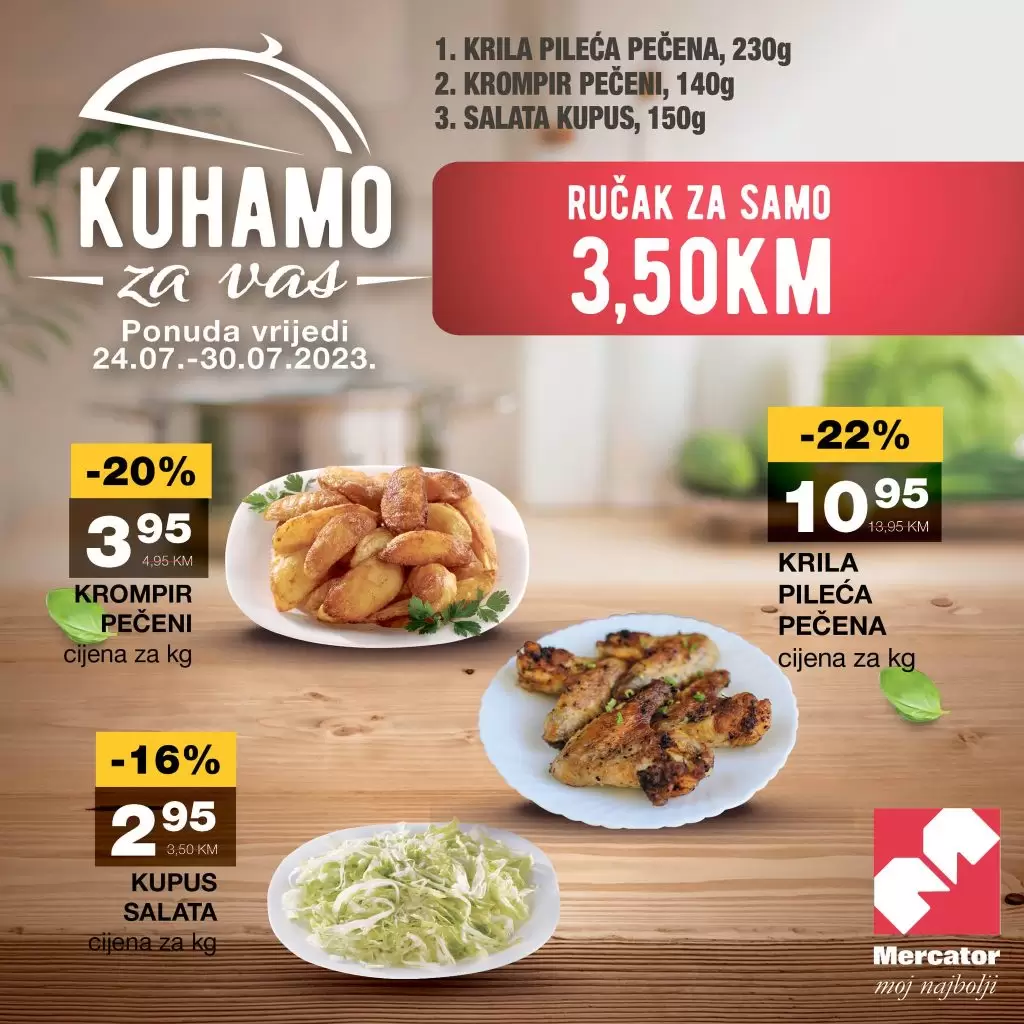 Mercator akcija RUČAK ZA SAMO 3,50 KM