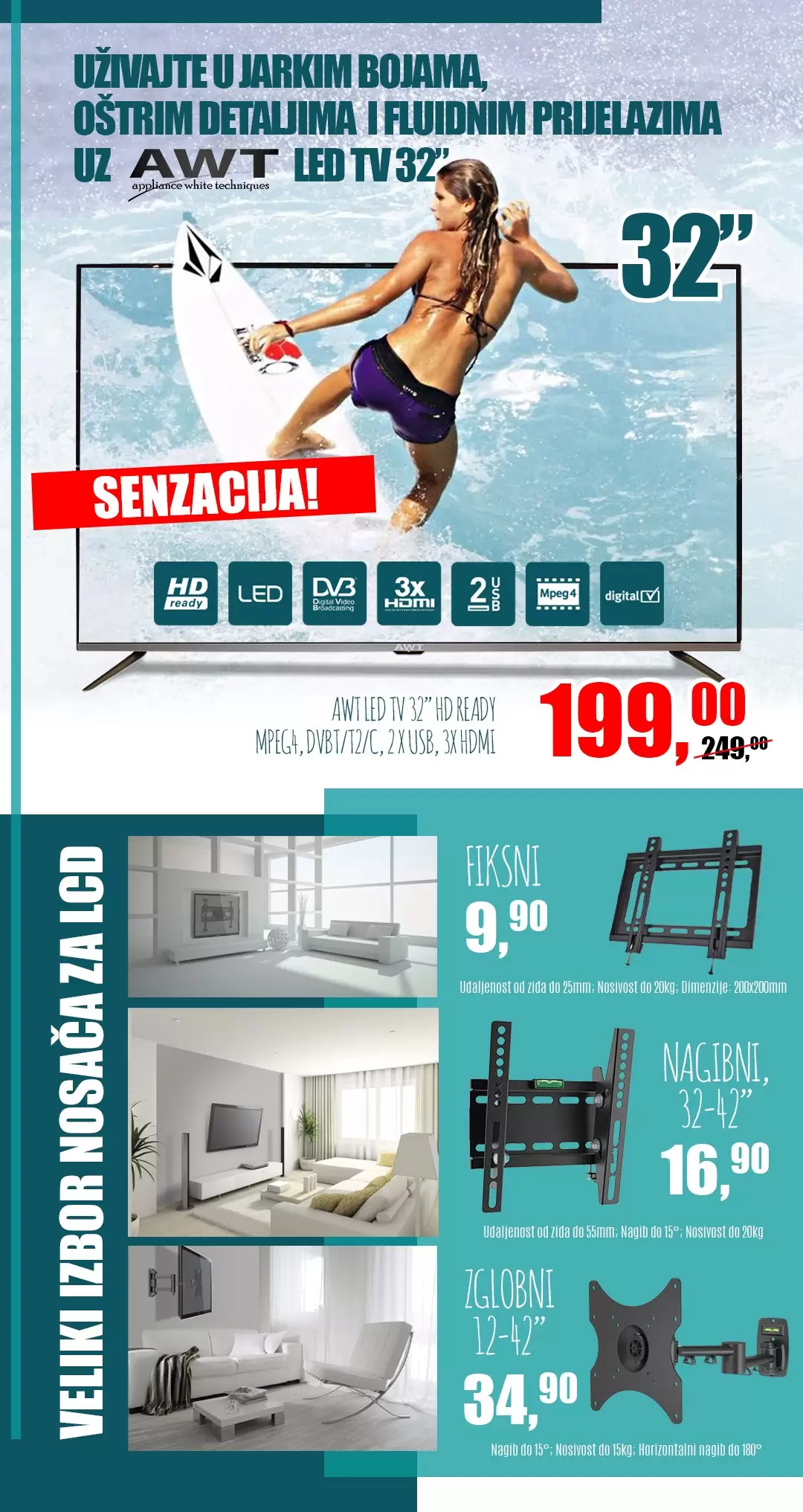 Robot SENZACIJA AWT LCD televizor