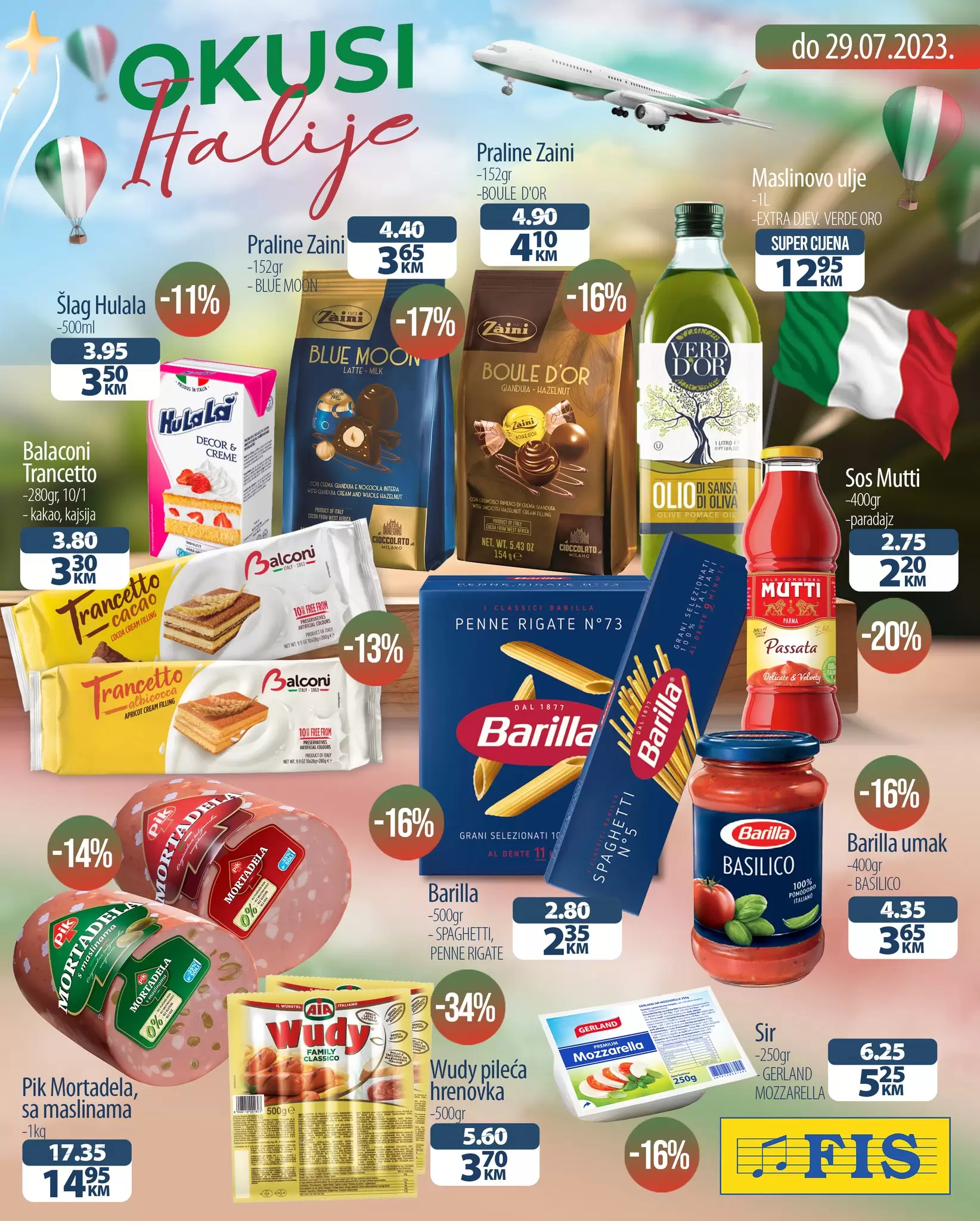 Fis katalog OKUSI ITALIJE - akcija do 29.7.2023. 