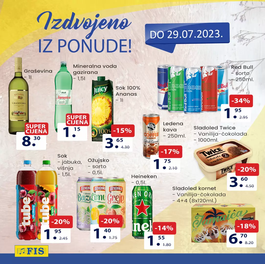 Fis PREHRANA - AKCIJA do 29.7.2023.