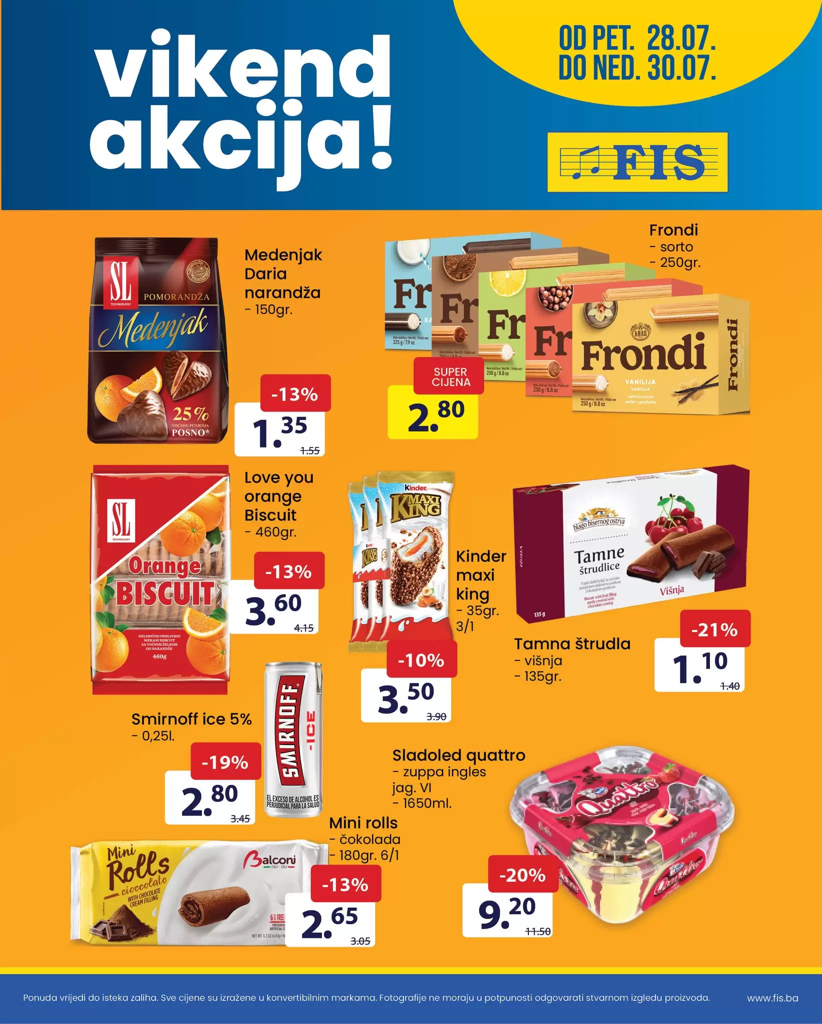 Fis vikend akcija 28-30.7.2023.