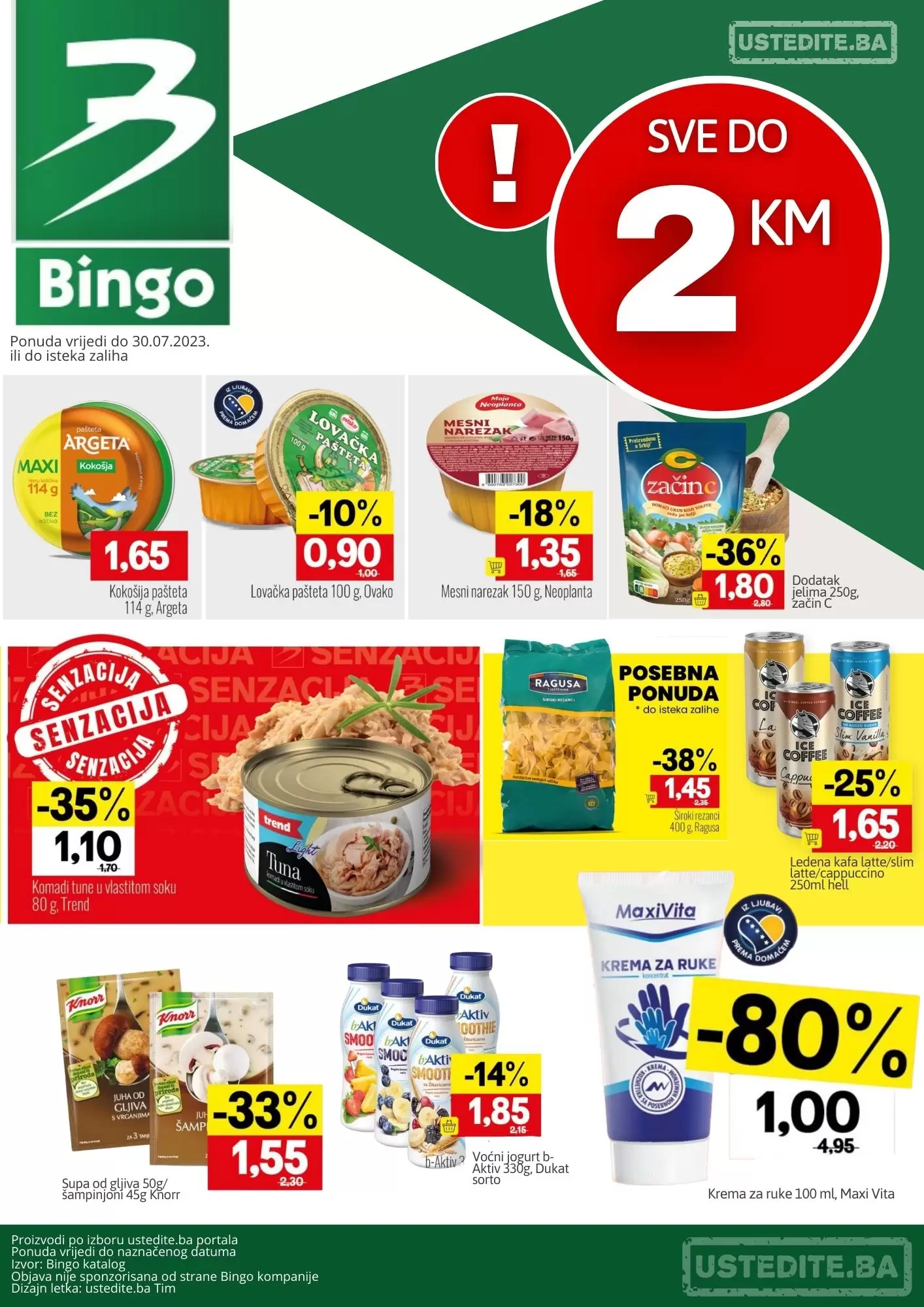 Bingo SVE DO 2 KM - akcija do 30.7.2023.