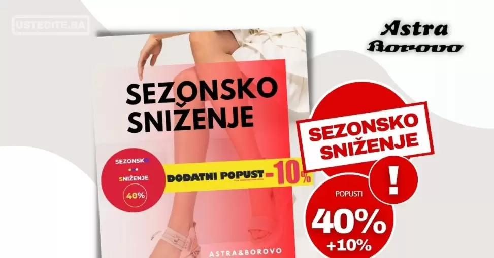 Astra & Borovo SEZONSKO SNIŽENJE