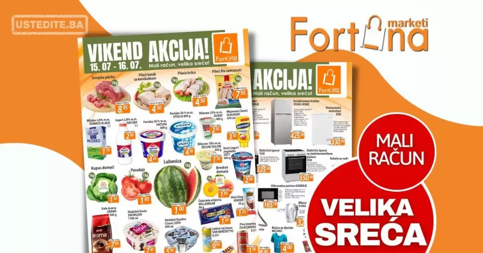 Fortuna vikend akcija 15-16.7.2023.