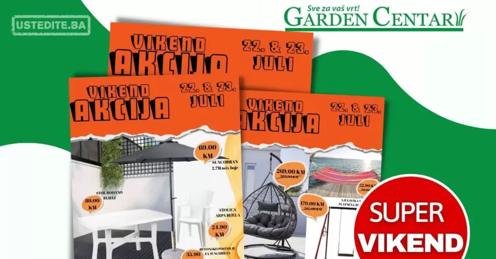 Garden Centar vikend akcija 22-23.7.2023.